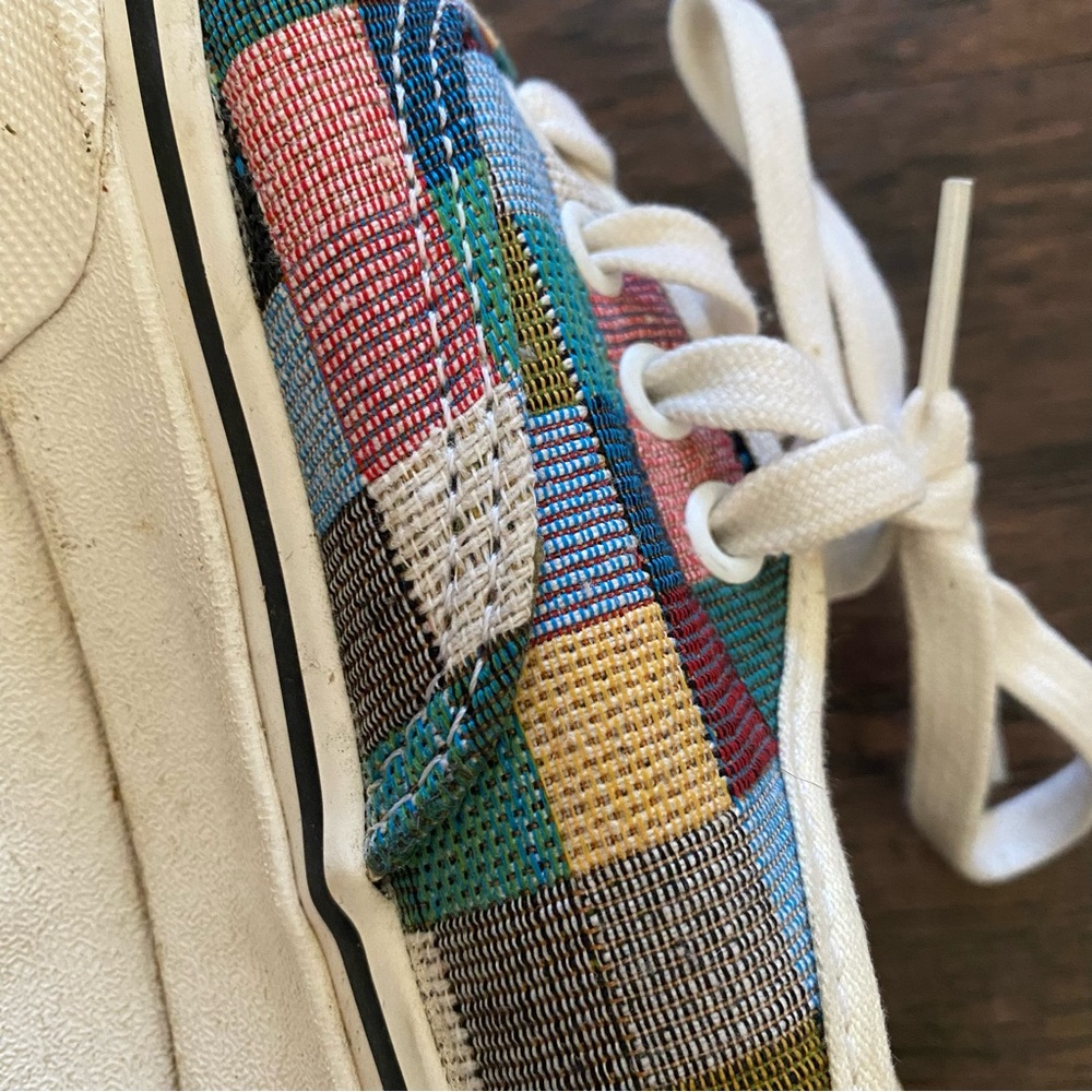 Vans Multicolor Plaid/Picnic Patchwork Sneakers -… - image 8